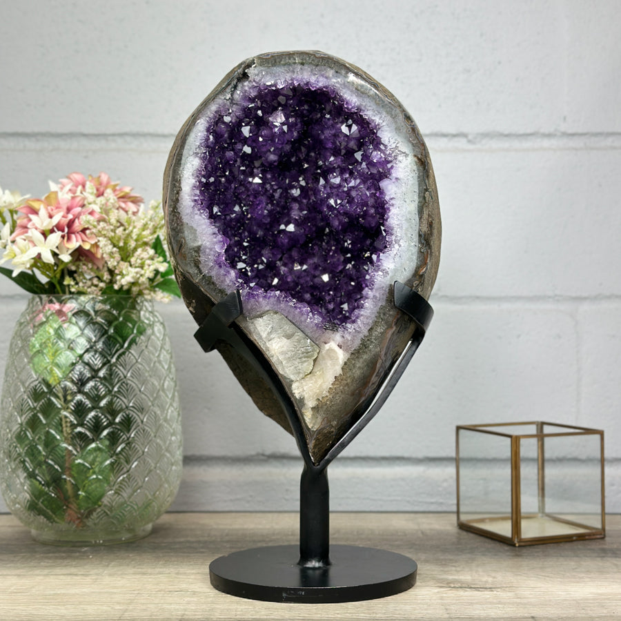 XXL Natural Amethyst Geode, Collection Grade Specimen - AWS1095