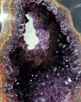 Unique Large Amethyst & Agate Geode, Premium Quality, Stand Included - MWS1505