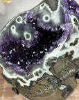 Astonishing Top Grade Natural Amethyst & Green Jasper Geode - MWS1400