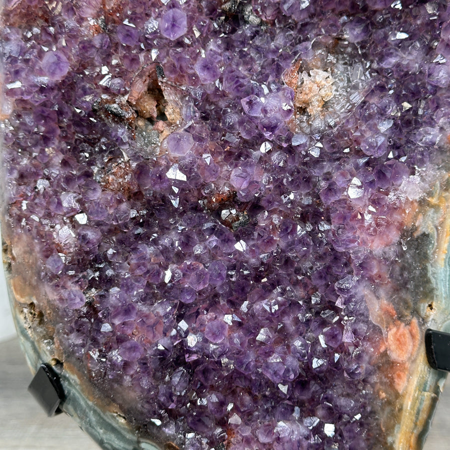 Stunning Amethyst &amp; Jasper Stone Crystal Specimen - MWS1668