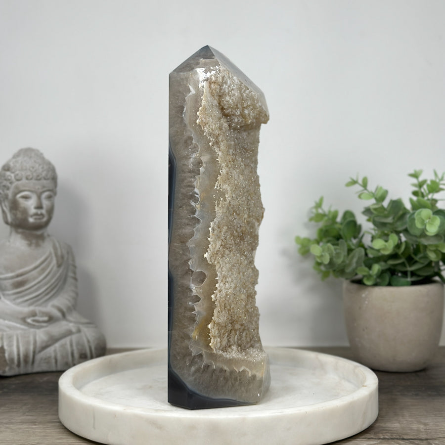 XXL Beautiful Agate &amp; Jasper Stone Tower  - STP0173