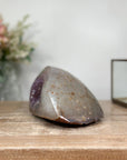 Stunning Amethyst & Quartz Stone Geode: An Eye-Catching Piece for Energy and Aesthetics - AMGE0170