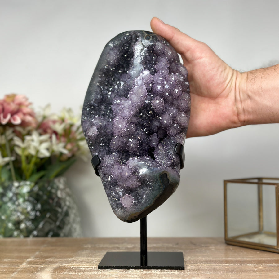 Stunning Amethyst Cluster Full Of Stalactite Towers - MWS0976