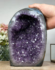 Huge Natural Amethyst Geode with Blue Agate Shell - CBP1068