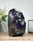 Stunning Amethyst Specimen with Calcite & Green Jasper - CBP0973