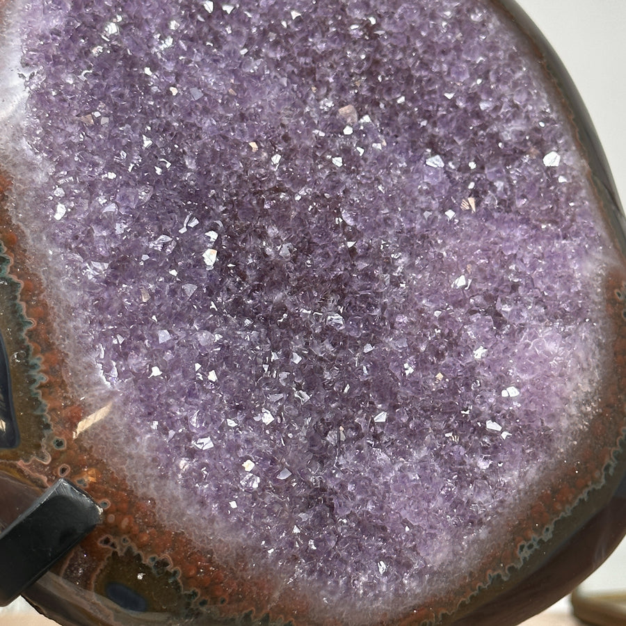 Natural Large Amethyst Geode, Stand Included - AWS1356