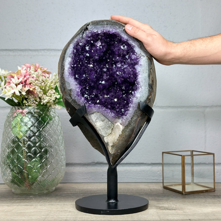 XXL Natural Amethyst Geode, Collection Grade Specimen - AWS1095