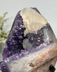 Amethyst Cluster with Calcite Formation - Enhances Your Desk with Natural Elegance. - MWS0882