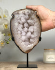 Beautiful Quartz & Agate Geode with Unqiue Stalactite Formations - MWS1582