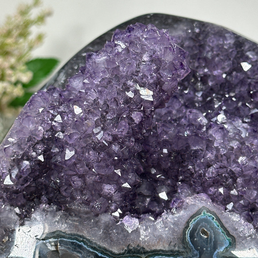 Natural Amethyst Geode, Amethyst Stalactite - CBP0362