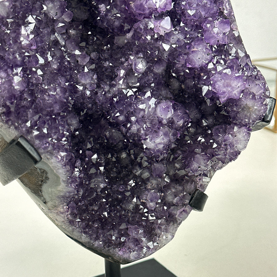 Natural Amethyst Cluster from Uruguay with Beautiful Stalactite Formations - AWS1440