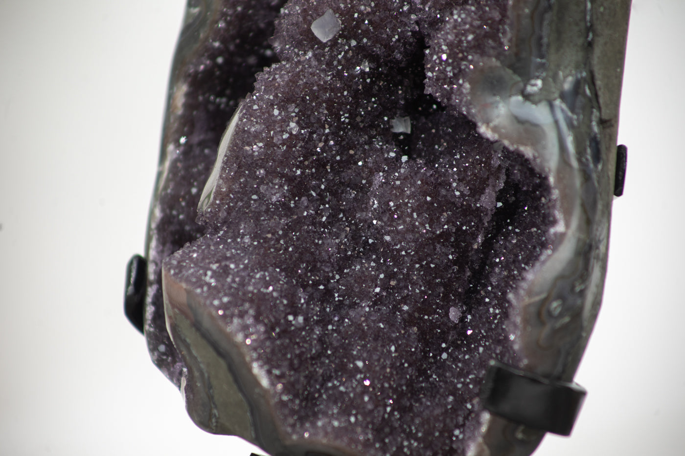 13 lb , 13,8 in High Large Natural Amethyst Crystal Geode Full of Stalactites - MWS0348