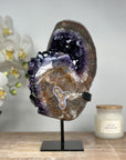 Deep Purple Amethyst Cluster with Huge Large Shinny Crystals - MWS1685