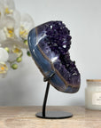 Deep Purple Amethyst & Blue Agate Crystal - MWS1594