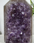 Large Natural Amethyst & Agate Stone Obelisk  - STP0144