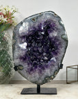 Natural Large Deep Purple Amethyst Geode, Uruguayan Amethyst - AWS0510