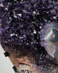 Deep Purple Amethyst Cluster with Stalactite Eye Formation - MWS1436