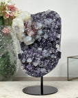 Rare Amethyst Cluster Covered with Calcite Crystals - MWS0915