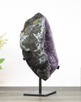 Stunning huge Natural Amethyst & Green Jasper Geode from Uruguay - MWS0369