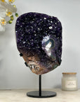 Deep Purple Amethyst Cluster with Stalactite Eye Formation - MWS1436