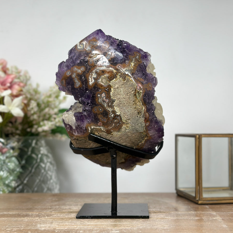 Rare Amethyst &amp; Jasper Cluster Specimen - MWS1093