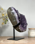 Natural Amethyst Crystal Geode with Stalactite Eye Formation - MWS1344