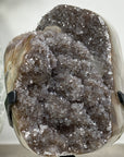 Quartz Druzy & Jasper Cluster with Calcite Crystal - AWS1075