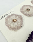 High-Quality Amethyst Stalactite Slices for Jewelers - Wholesale Bulk Pack - STS0029