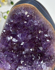 Stunning Amethyst, Jasper and Agate Geode - Metallic Stand Included - MWS1696