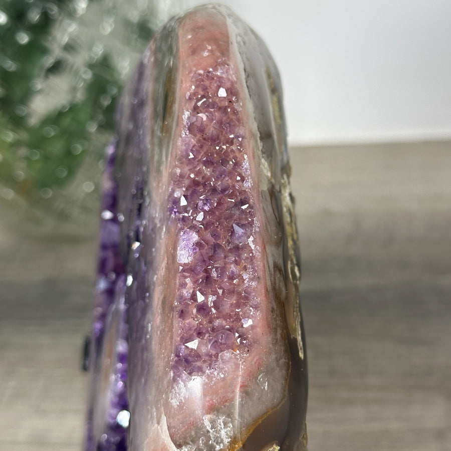 Stunning Large Amethyst &amp; Pink Jasper Specimen - MWS1233