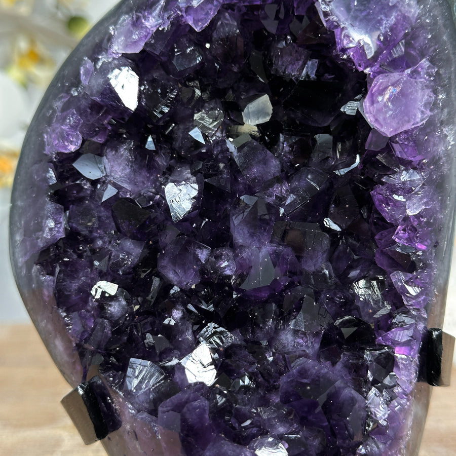 Beautiful Amethyst Crystal Cluster with Green Jasper Matrix - MWS1723