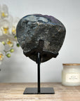 Beautiful Amethyst Geode with Calcite & Black Hematite - MWS1679