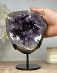 Exquisite Natural Amethyst Geode Full of Stalactites - MWS1399