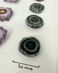 Amethyst, Quartz & Green Jasper Stalactite Slices Wholesale Flat - Ideal for Pendants - STS0009