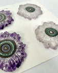 High-Quality Amethyst Stalactite Slices for Jewelers - Wholesale Bulk Pack - STS0019