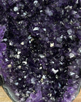 Top Grade Natural Amethyst Geode, Metallic Stand included - MWS1728