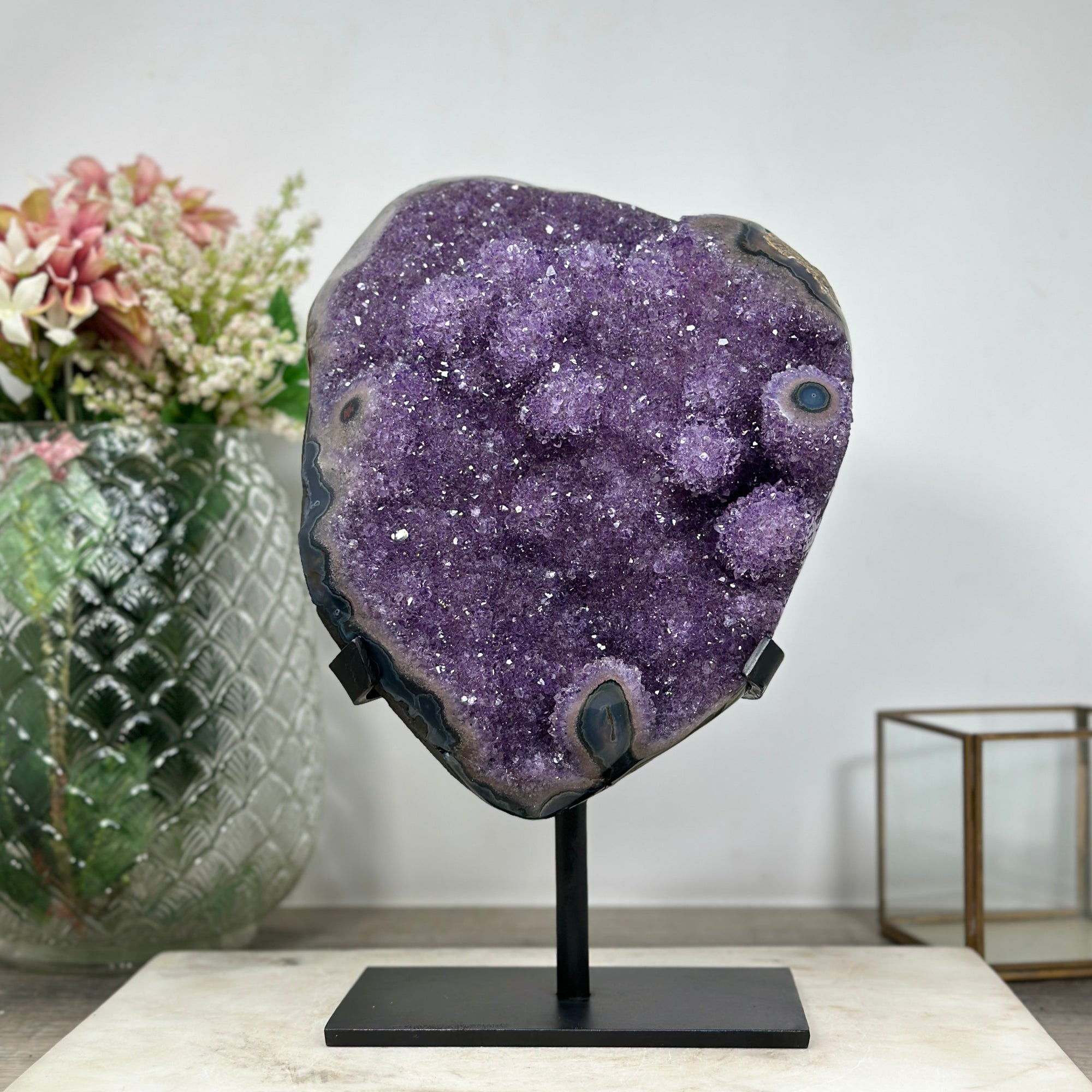 Stunning Amethyst Stone with Stalactite Formations - AWS0780