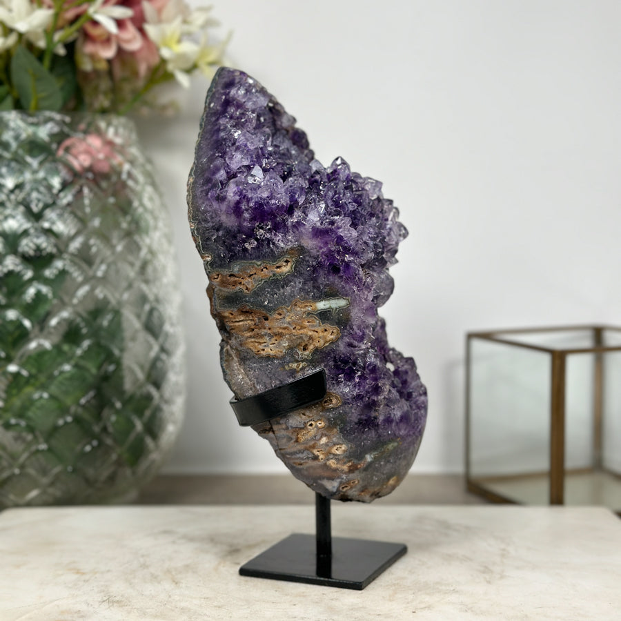 Amethyst Cluster with Jasper Shell - AWS0272