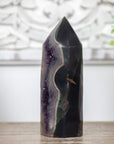 Amethyst Agate & Jasper Stone Obelisk  - STP0032