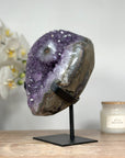 Natural Amethyst Crystal Geode with Stalactite Eye Formation - MWS1344