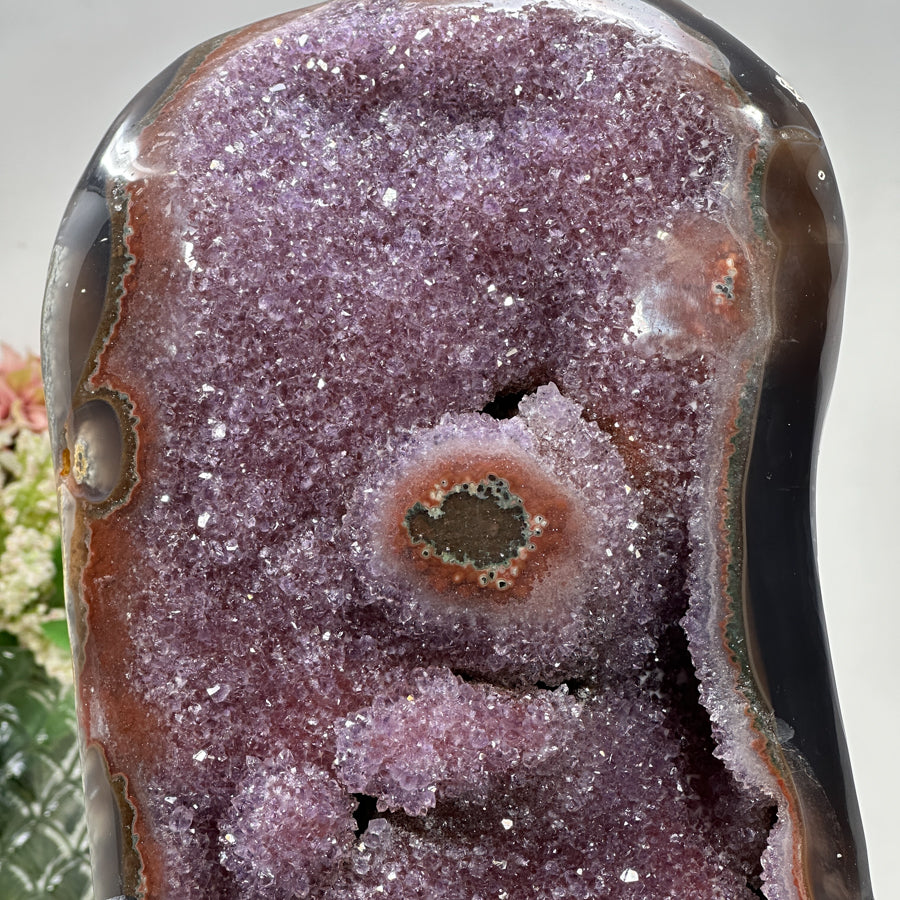 Beautiful Natural Ametnyst Geode with Stunning Formations - AWS1446