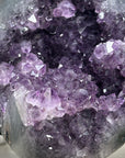 Natural Amethyst Geode with Handmade Stand, Ready to Display Specimen - MWS0106