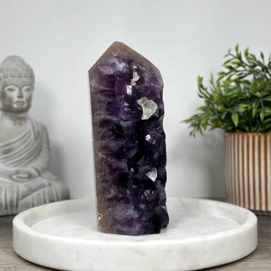 Top Quality Amethyst Stone Tower  - STP0168