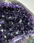 Deep Purple Natural Amethyst Geode, Stand Included - MWS1732