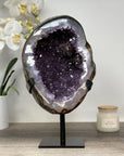 Large Natural Amethyst Geode with Agate Shell - MWS1669