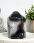 Natual Agate, Quartz & Stone Obelisk Tower  - STP0137