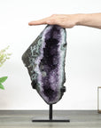 Stunning huge Natural Amethyst & Green Jasper Geode from Uruguay - MWS0369