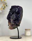 Deep Purple Amethyst Cluster with Stalactite Eye Formation - MWS1436