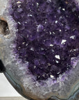 Natural Uruguayan Amethyst Geode with agate Shell - MWS1265