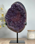 Outstanding Galaxy Amethyst & Agate Geode - MWS1587